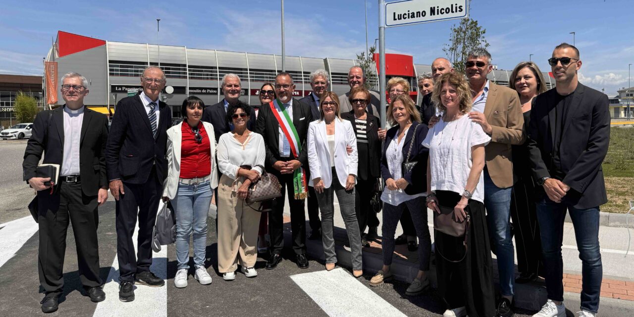 Villafranca inaugura Via Luciano Nicolis. Un omaggio ad un grande imprenditore