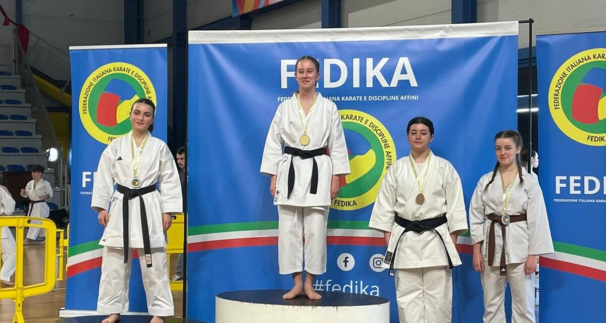 Incetta di premi ai Campionati Italiani Fedika per la scuola di karate Ni Sente Nashi di Villafranca