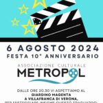 L’Associazione Culturale Metropol di Villafranca festeggia i suoi primi dieci anni di vita con un evento speciale e il cinema al castello